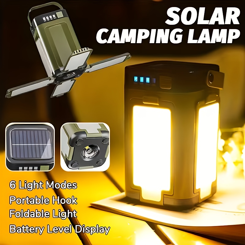 Outdoor Lighting Led - Solarna przenośna lampa kempingowa z ładowaniem