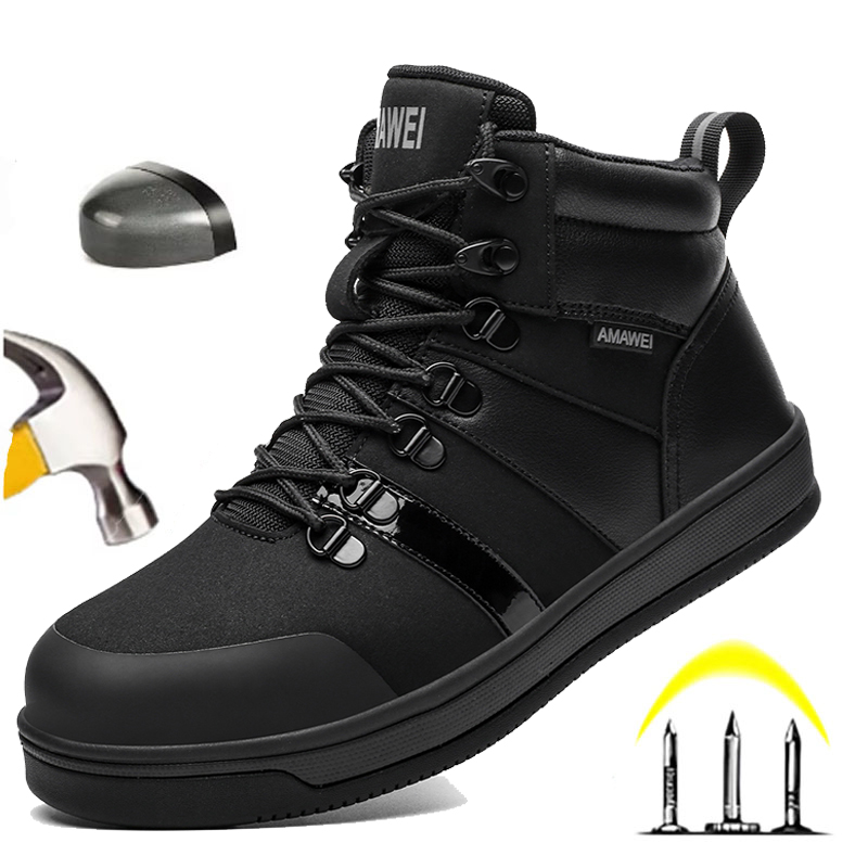 Outdoor Lighting Round - Męskie buty robocze ze stalowym noskiem,