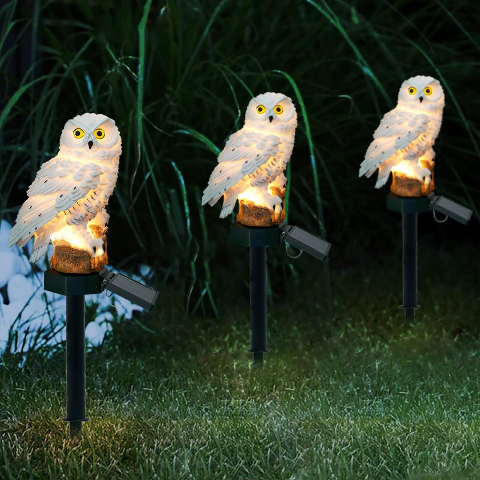 Outdoor Lighting Pathway - Solarna lampa ogrodowa w kształcie sowy,
