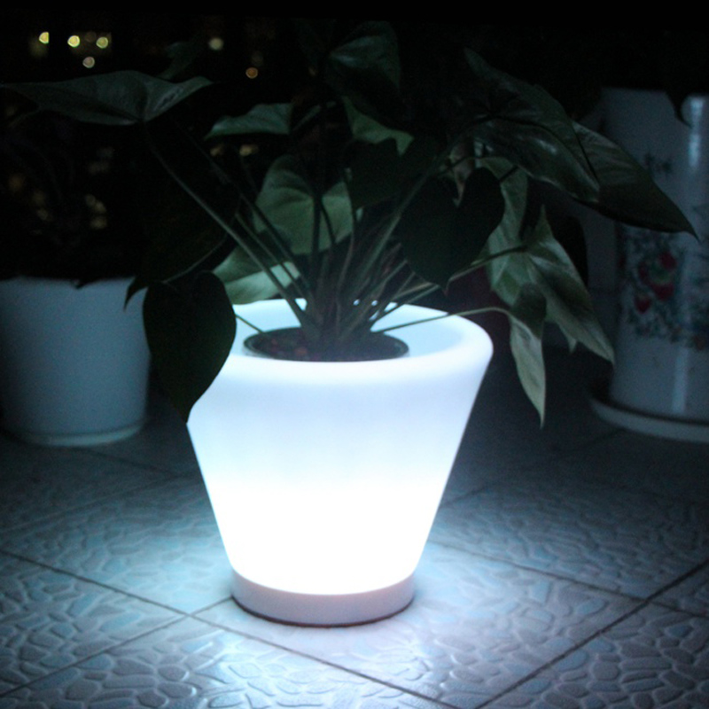 Outdoor Lighting Options - D28*H29cm, D38*H40cm, świecące doniczki, sadzarka do