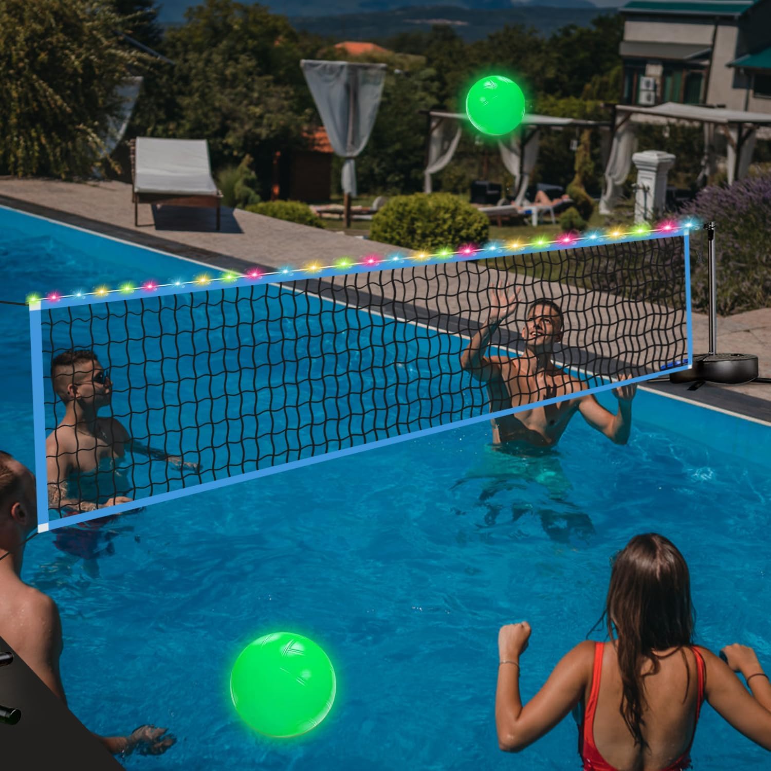 Outdoor Lighting Led - Przenośna siatka do siatkówki LED na