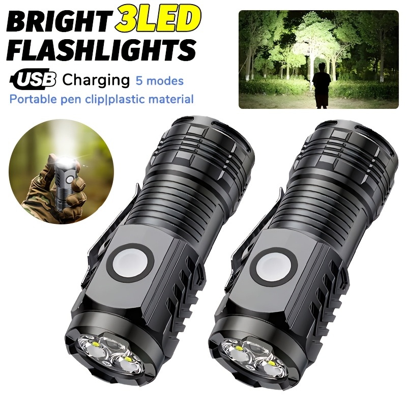 Outdoor Lighting Replacement Bulbs - Przenośna Mini Latarka LED, Mocna Latarka
