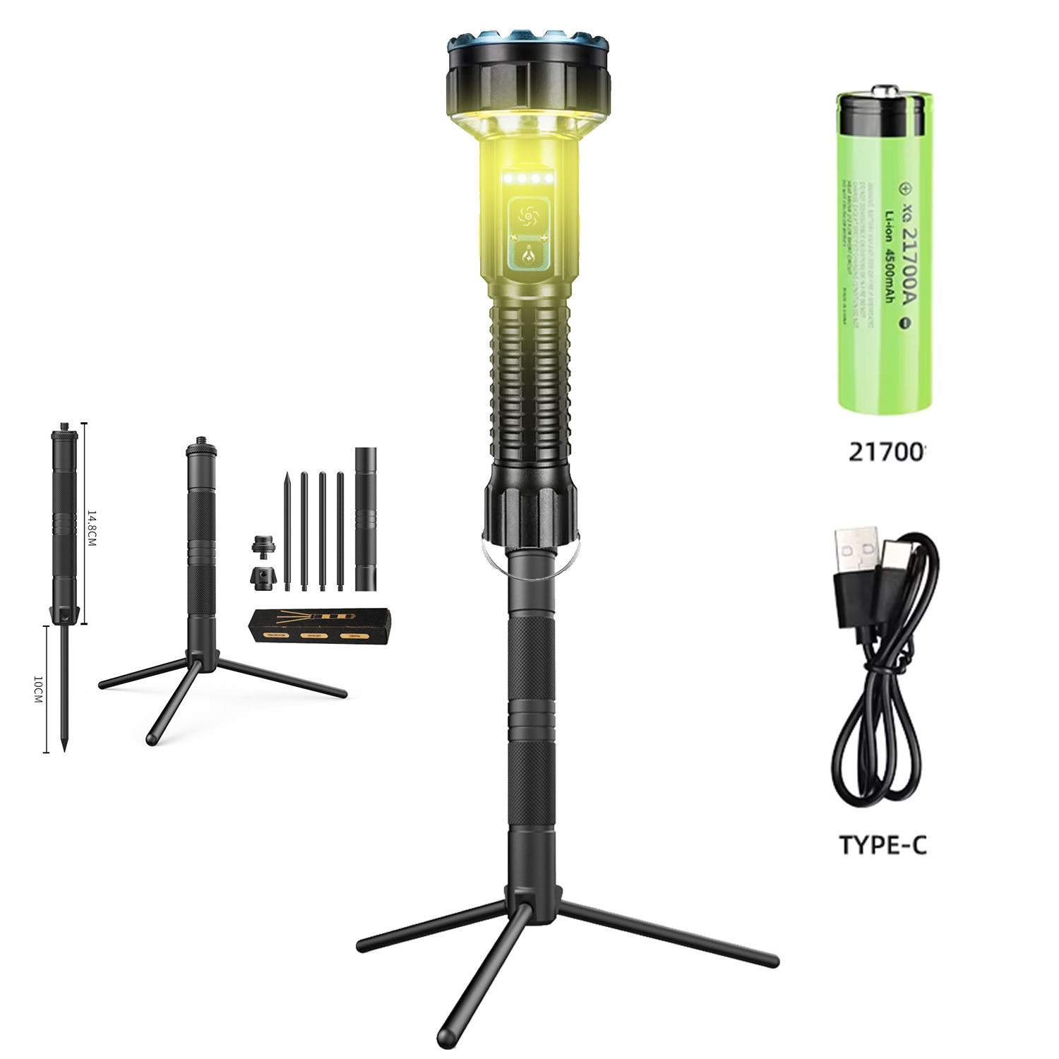 Outdoor Lighting Options - Akumulatorowe latarki o wysokiej jasności, zdalnie