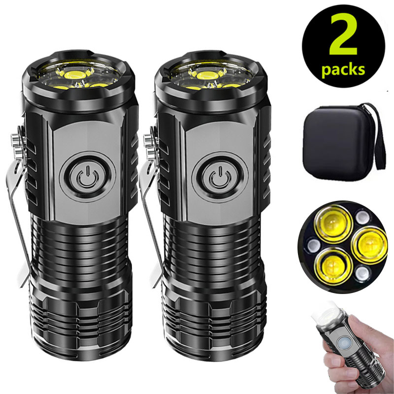 Outdoor Lighting Replacement Bulbs - Mini latarka 3LED z klipsem do