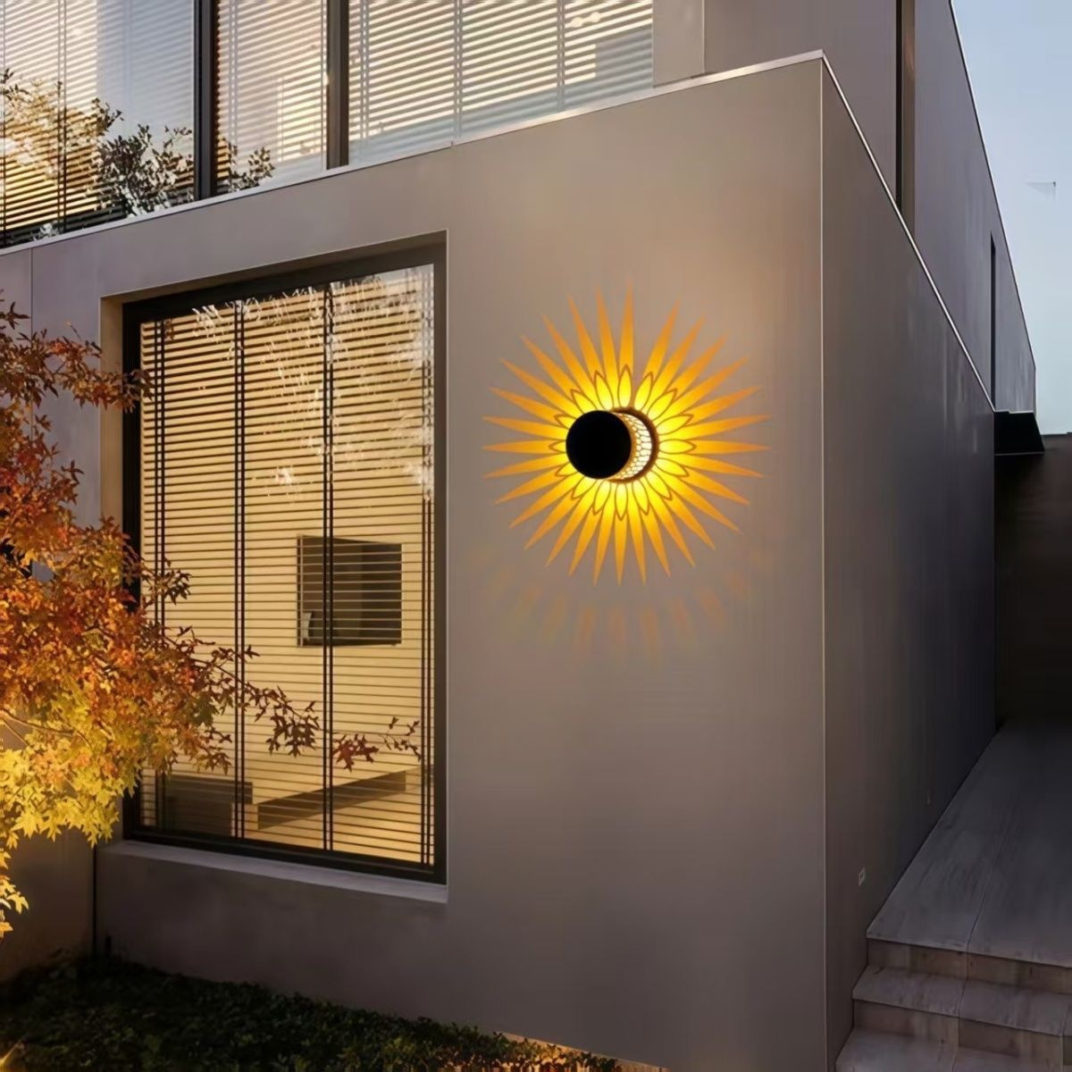 Outdoor Lighting Pathway - Solarna lampa ogrodowa z czujnikiem, wodoodporna,