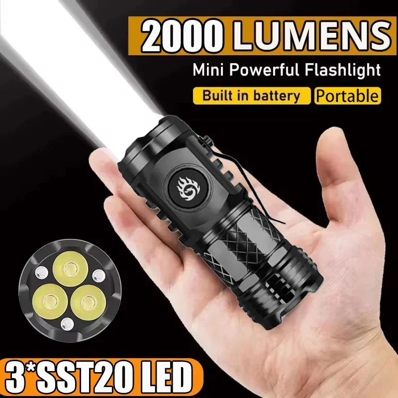Outdoor Lighting Replacement Bulbs - Mocna taktyczna latarka 3LED, mini latarka