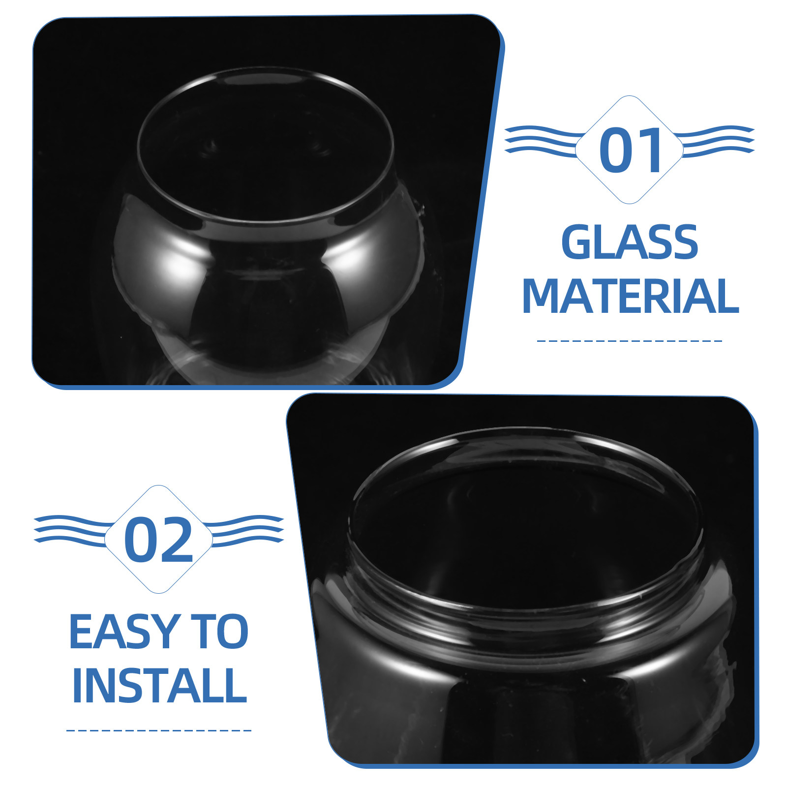 Przezroczysty szklany klosz do – Outdoor Lighting Glass Replacement recenzja i cena