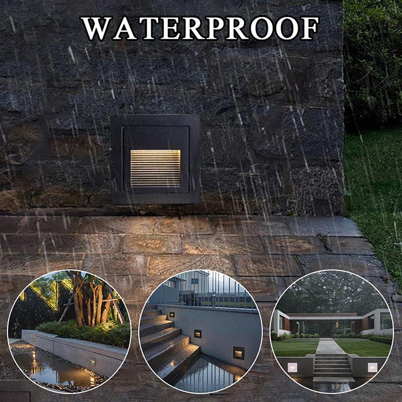 【CCA】3W LED Wodoodporna Lampa  – Outdoor Lighting For Steps recenzja i cena