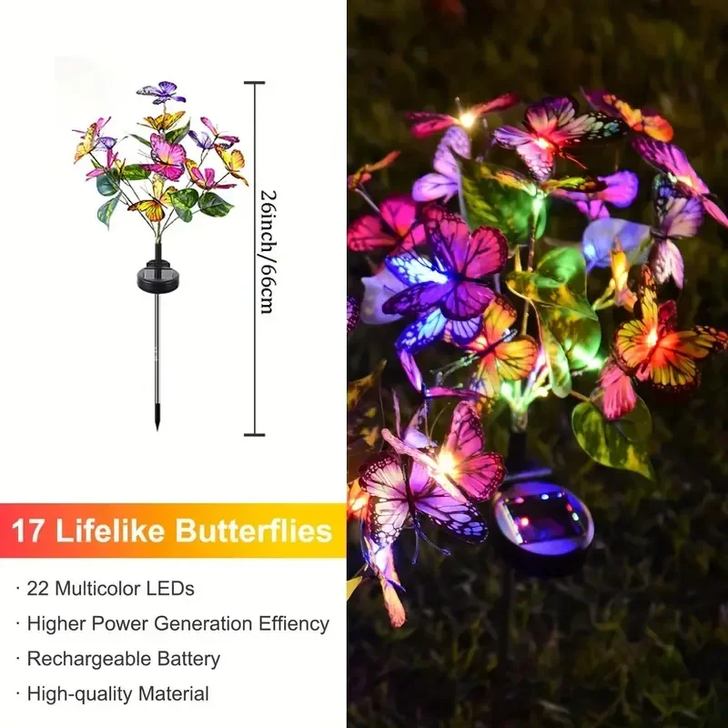 Solarny LED Motyl Lampki Ogrod – Outdoor Lighting Pathway recenzja i cena