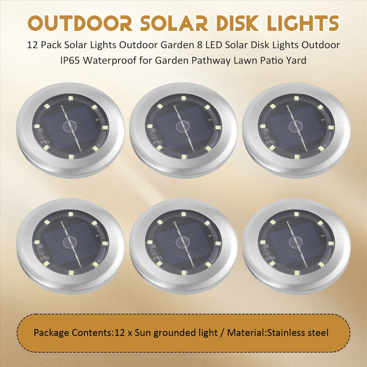 *A14E 12 sztuk Lamp Solarnych  – Outdoor Lighting Pathway recenzja i cena