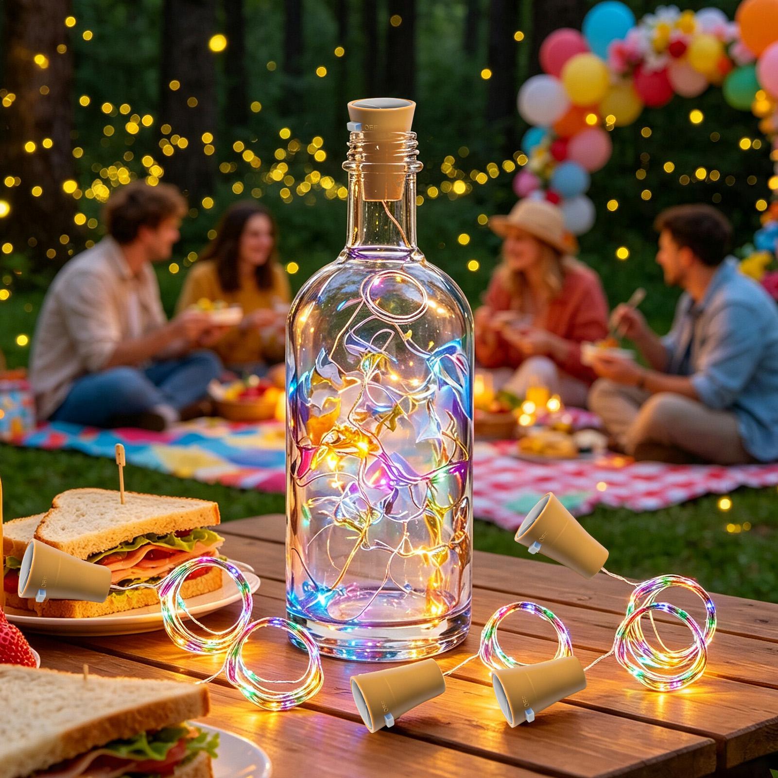 Solarne lampki LED do butelek  – Outdoor Lighting Diy recenzja i cena