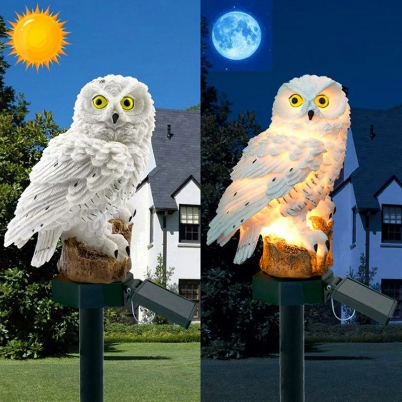 Solarna Statua Sowy, Lampa Ogr – Outdoor Lighting Replacement Bulbs recenzja i cena