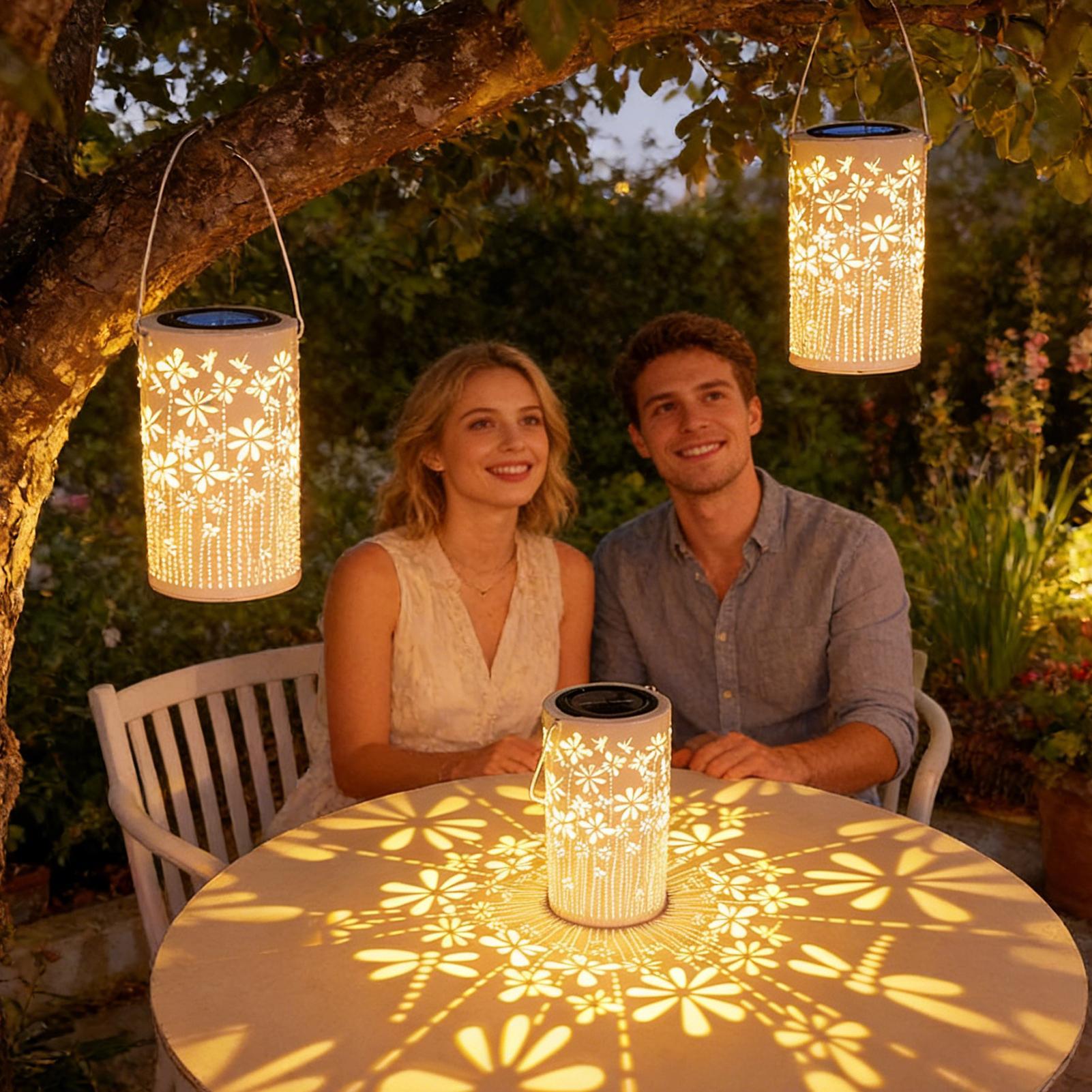 Kolorowe metalowe lampy solarn – Outdoor Lighting Pathway recenzja i cena