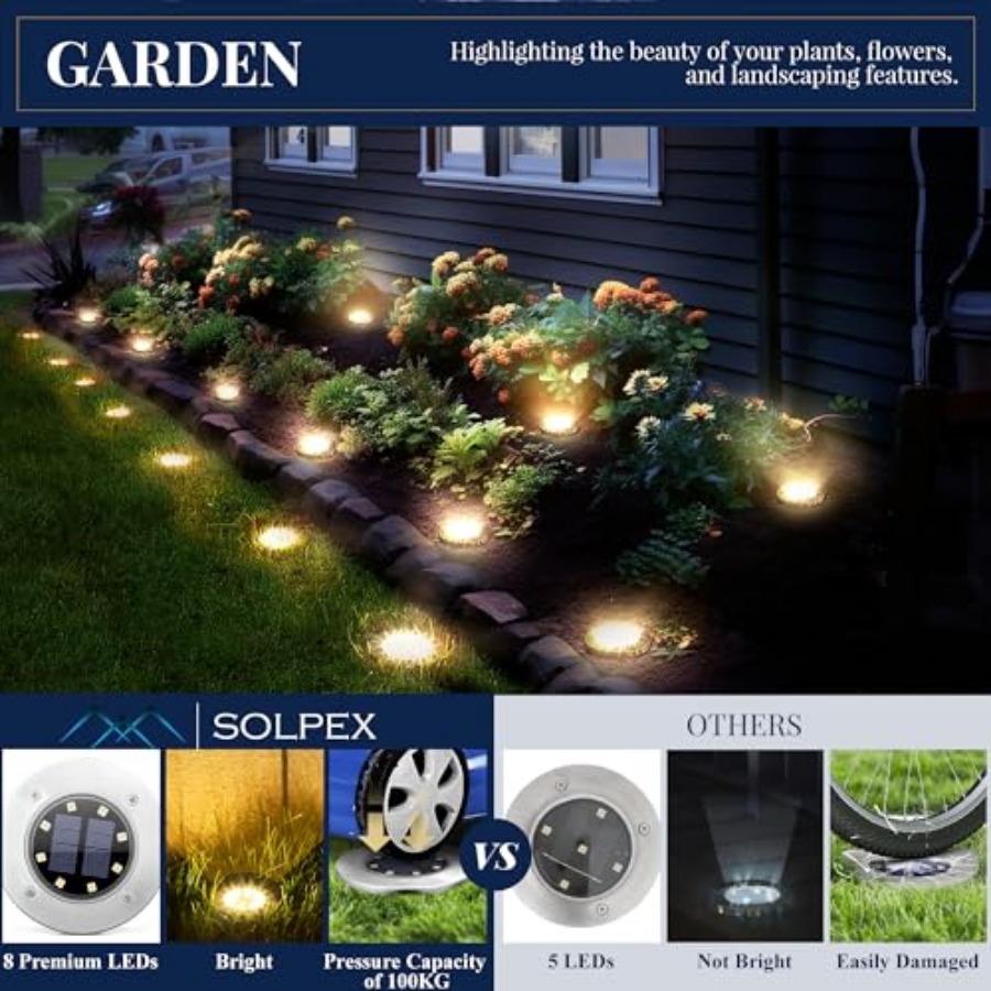 Solarne lampy gruntowe, solarn – Outdoor Lighting Landscape recenzja i cena