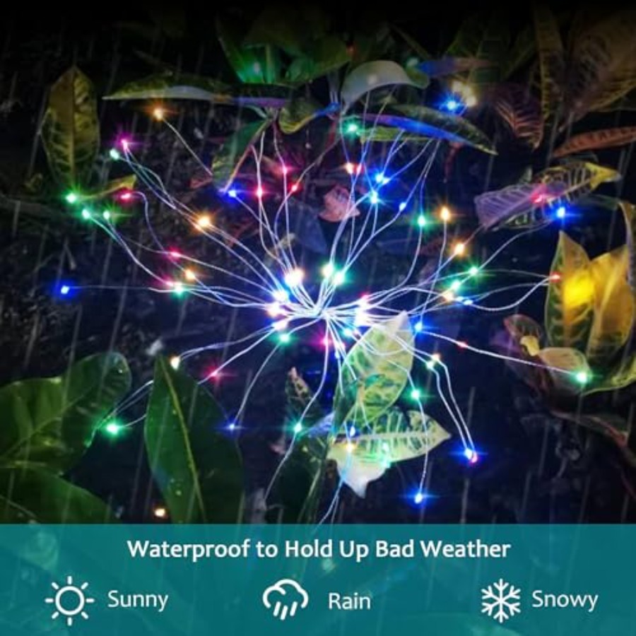 Solarne lampki fajerwerki, try – Outdoor Lighting Pathway recenzja i cena